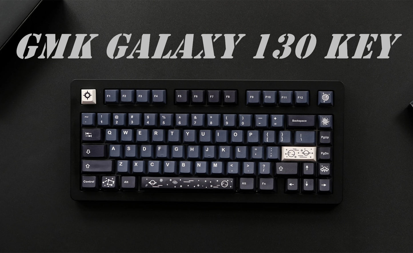 GMK Galaxy Keycaps, 134 Keys PBT Keycaps Cherry Profile DYE-SUB Personalized GMK Keycaps For Mechanical Keyboard