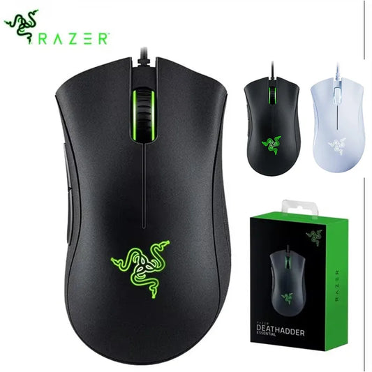 Razer DeathAdder Essential Wired Gaming Mouse / Wired Mice 6400DPI 5 Independently Buttons For Laptop PC Gamer