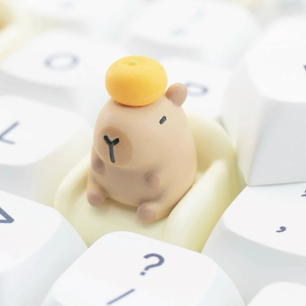 ECHOME Cute Capybara Sofa Keycap 3D Artisan Keyboard Cap Original Custom Resin KeyCap for Mechanical Keyboard Accessories Gift