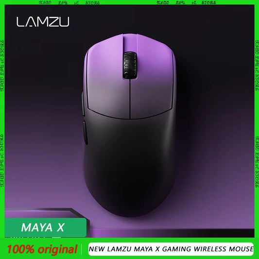 NEW Lamzu MAYA X Gaming Wireless Mouse Original PAW3950 Nordic52840 8K Dongle Included 750IPS 30K DPI 2.4G laptop gifts AURORA