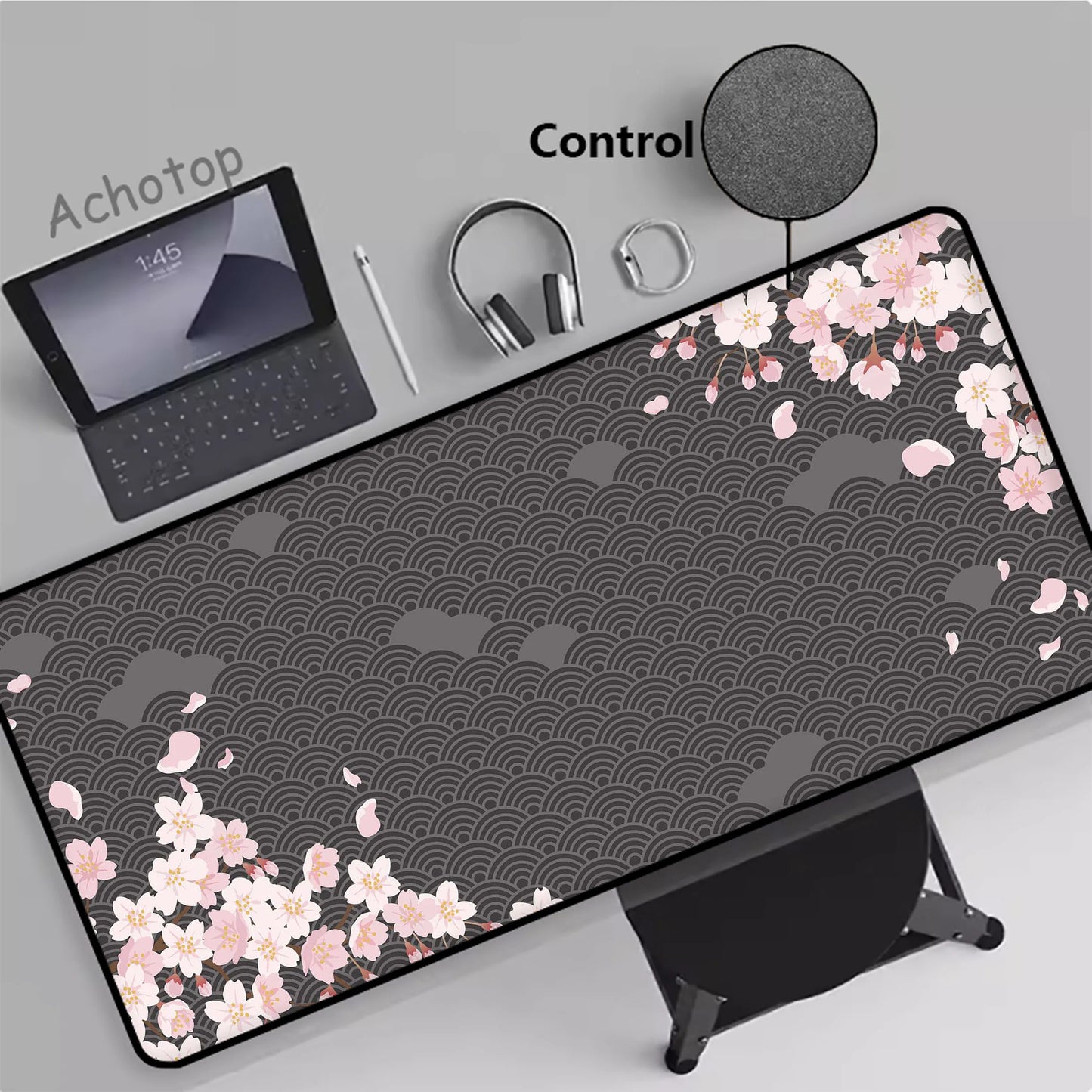 Japanese Pink Sakura Control Gamer Mouse Pad Mousepads Locking Edge  Mouse Mat Gaming Mousepad Keyboard Pads Tapis De Souris