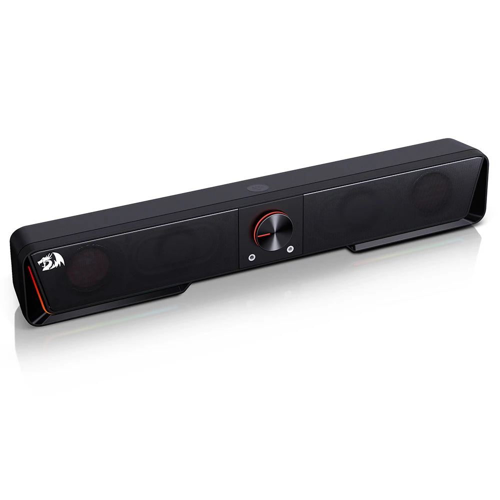 REDRAGON GS570 Darknets Bluetooth Wireless Sound Bar 2.0 Channel RGB Dual Speakers Column Loudspeakers for Computer PC, TV