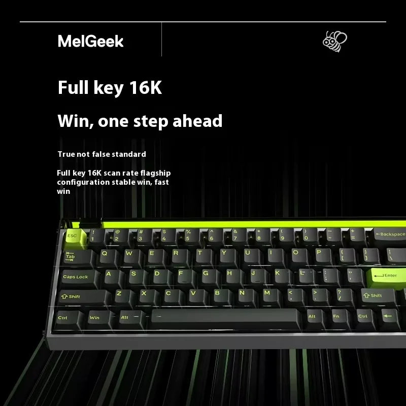 MelGeek MADE68 Ultra Aluminum Magnetic Switch mechanical Gaming Keyboard Customized 0.01RT Dual 8k Rate 0.125ms Latency laptop