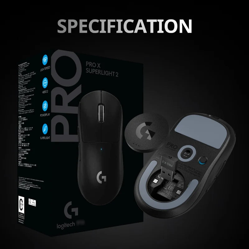 Logitech GPRO X SUPERLIGHT 2 Wireless Mouse Gaming Mouse Gpw3 Generation BTW King 3 Game Esports LOL Eat Chicken