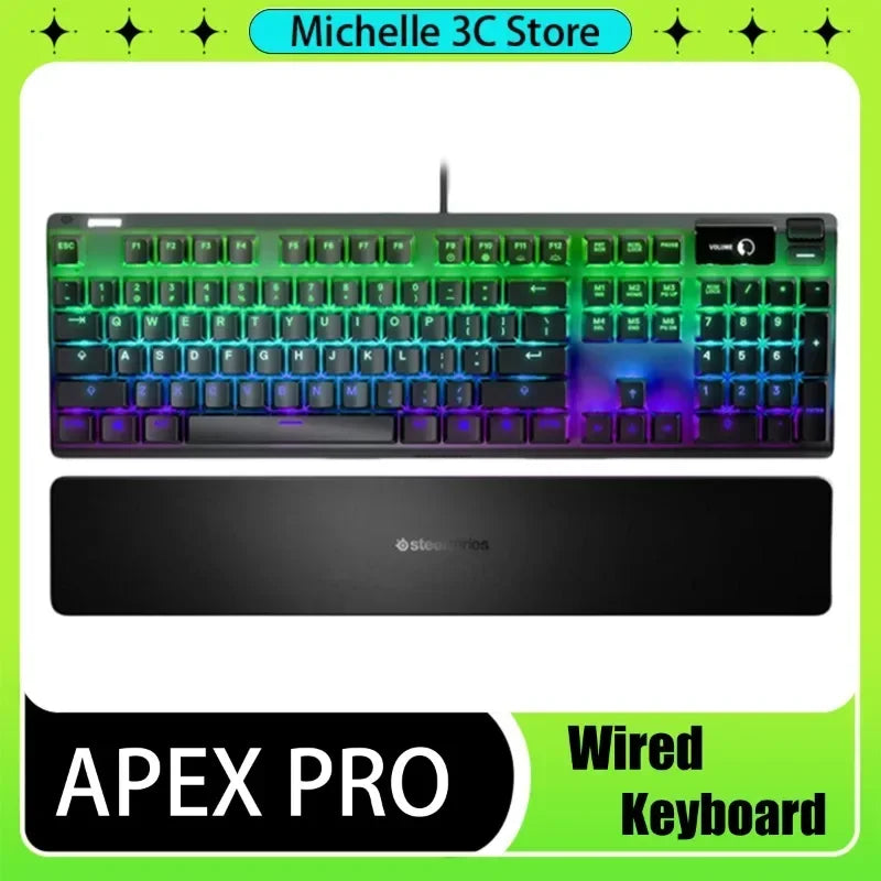 APEX Pro TKL/Mini Limited Edition Magnetic Axis Wired Mechanical Keyboard RGB OLED Metal Scroll Button E-sports Game Gifts