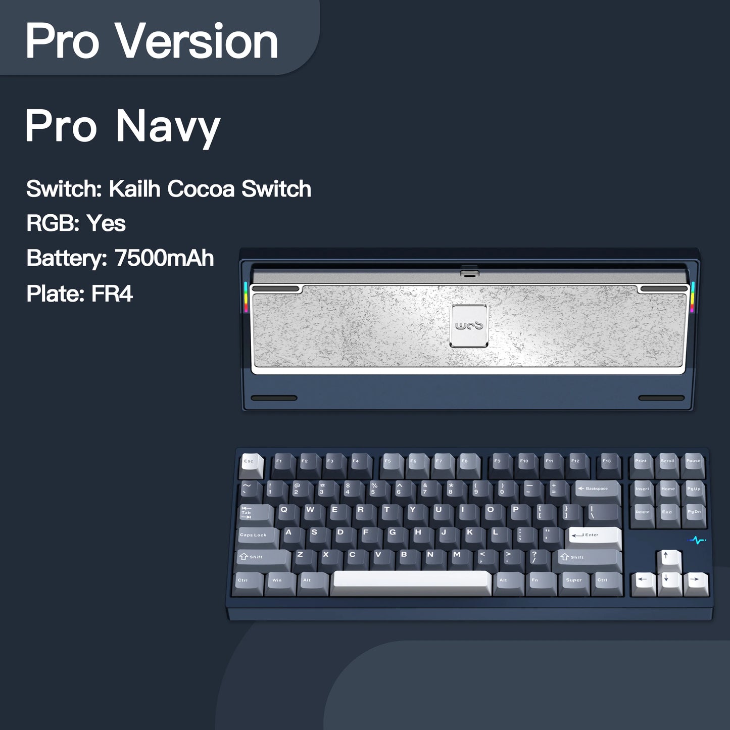 WOBKEY Crush80 Reboot CNC Aluminum 5-Second Quick-Release Triple-Mode Connectivity Mechanical Keyboard with Superior Acoustics