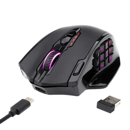 Redragon M913 colorful cool brilliance Mouse 17 Buttons Ygdream 16000 DPI  Wired/Wireless Mouse Gamer Gaming