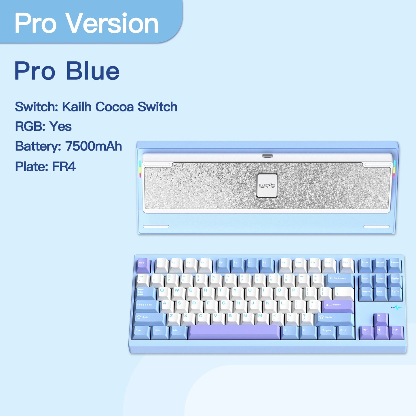 WOBKEY Crush80 Reboot CNC Aluminum 5-Second Quick-Release Triple-Mode Connectivity Mechanical Keyboard with Superior Acoustics