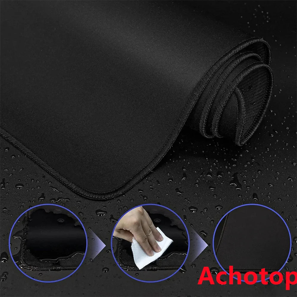 Japanese Sea Wave Waterproof Gamer Mouse Pad Mousepads Locking Edge  Mouse Mat Gaming Mousepad Keyboard Pads Tapis De Souris