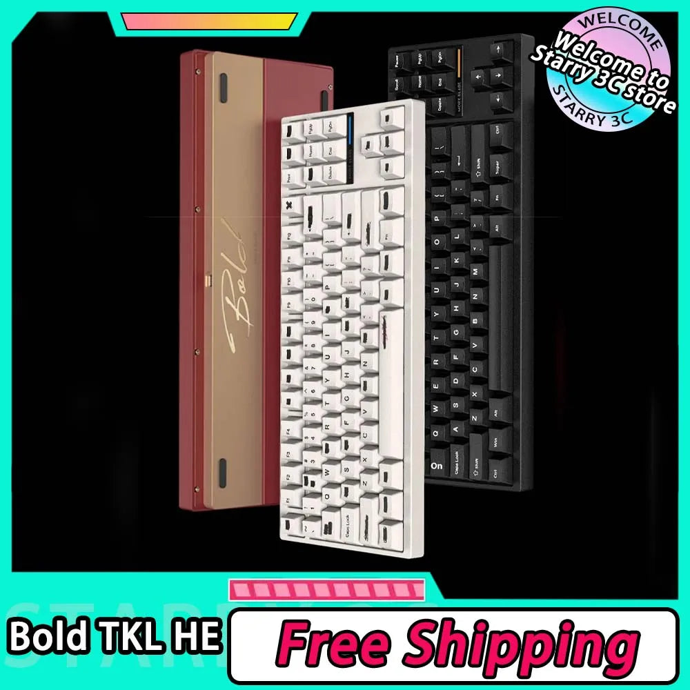 MorkBlade Bold TKL HE Mechanical Keyboard Magnetic Switch Aluminium Alloy 8000Hz RT0.01mm Gaming Keyboard  Custom PC Accessories