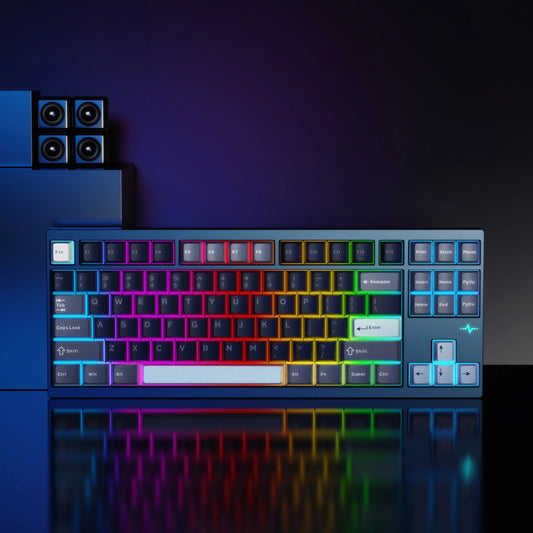 WOBKEY Crush80 Reboot CNC Aluminum 5-Second Quick-Release Triple-Mode Connectivity Mechanical Keyboard with Superior Acoustics