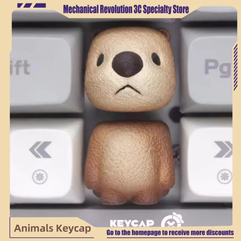 2024 new Party Animals Keycap Custom Cute Keyboard Cap Direction Resin Process Key Cap Mechanical Keyboard Gaming Accessories