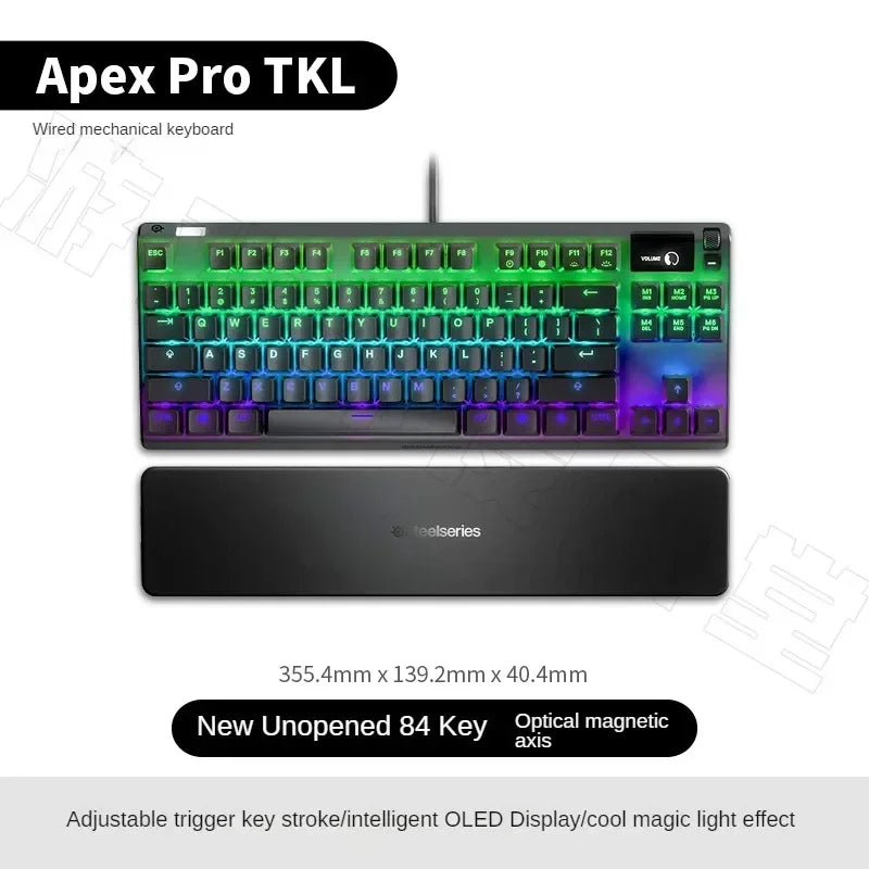 APEX Pro TKL/Mini Limited Edition Magnetic Axis Wired Mechanical Keyboard RGB OLED Metal Scroll Button E-sports Game Gifts