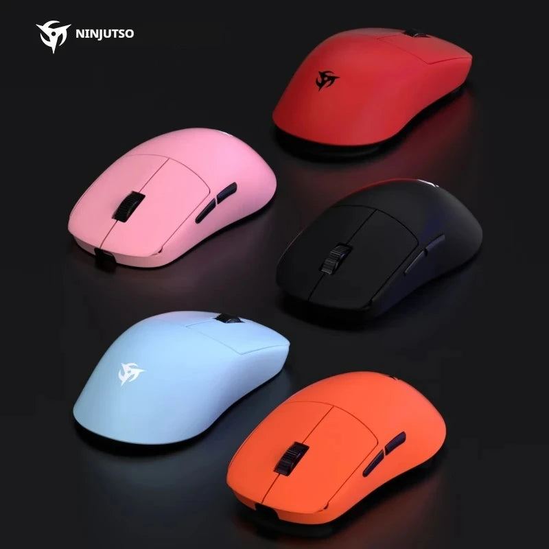 NINJUTSO X VAXEE SORA Wireless Mouse Paw3950 Sensor Lightweight Ergonomics 4k Low Latency Custom Gaming Mouse Laptop Accessories