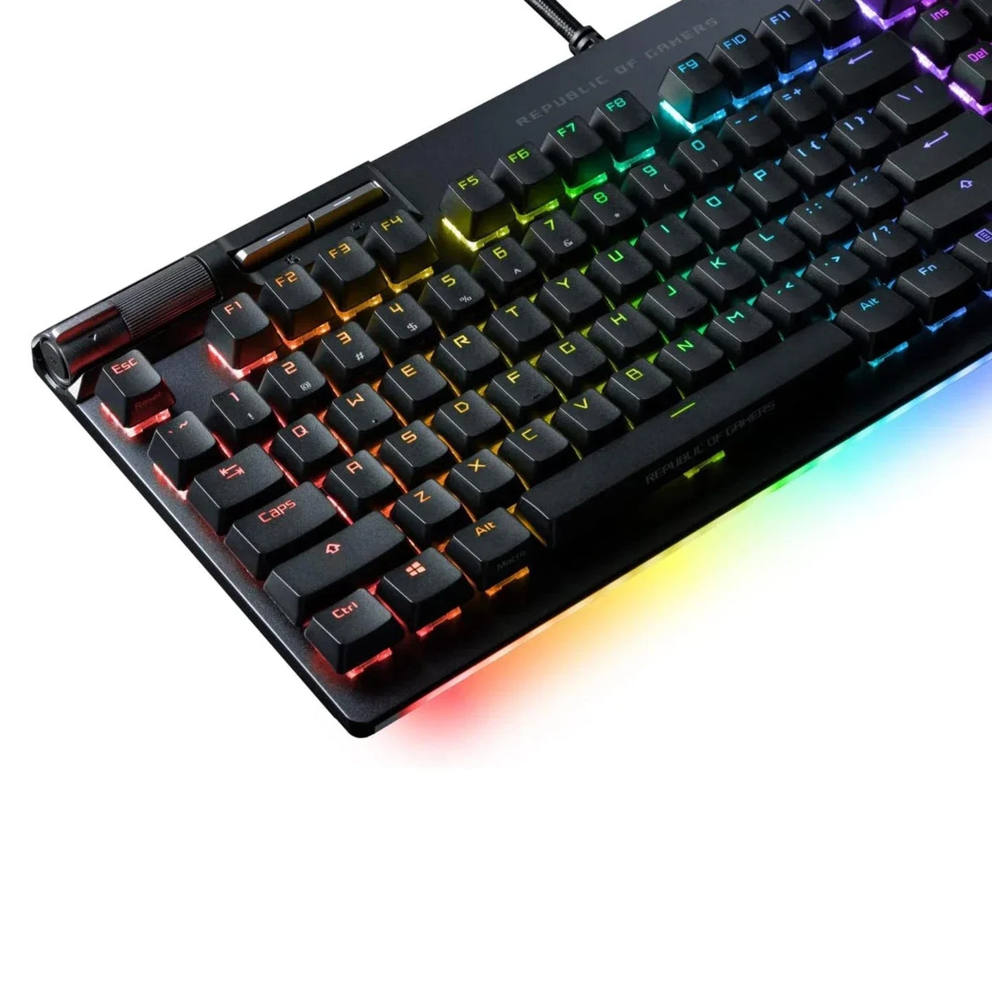 Asus Rog Strix Flare II Animate 8000hz Pbt Keycaps Metal Media Controls Gaming Mechan Keyboard Detachable Ergonomics Hot Plug