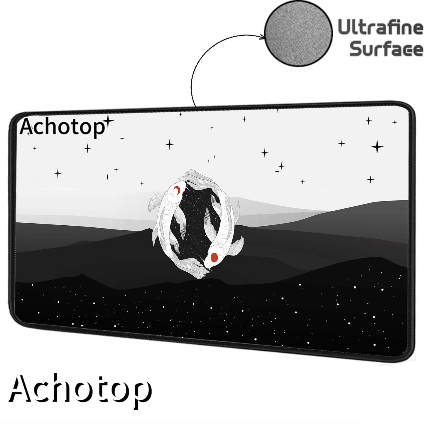 Ultrafine Surface Japanese Koi Gamer Mouse Pad Mousepads Locking Edge  Mouse Mat Gaming Mousepad Keyboard Pads Tapis De Souris