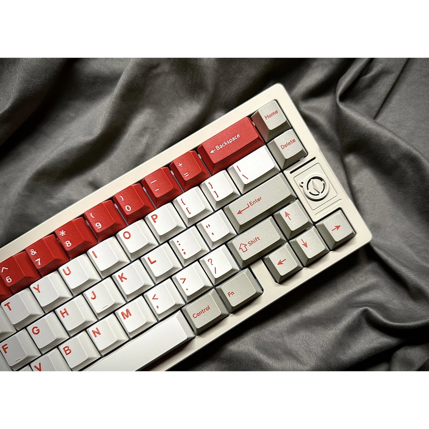 Keebox Shenpo DYE SUB PBT Red Alart Theme Cherry Profile Keycaps Light CapsLock For Mechanical Keyboard Hangul Korean Keycaps