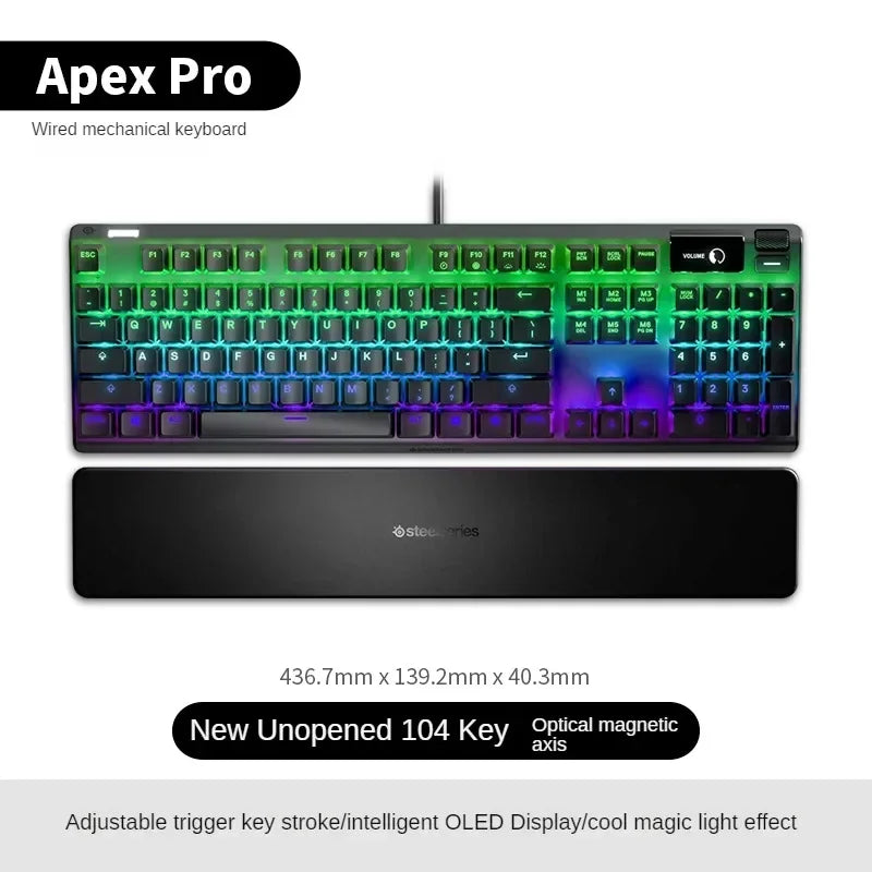 APEX Pro TKL/Mini Limited Edition Magnetic Axis Wired Mechanical Keyboard RGB OLED Metal Scroll Button E-sports Game Gifts