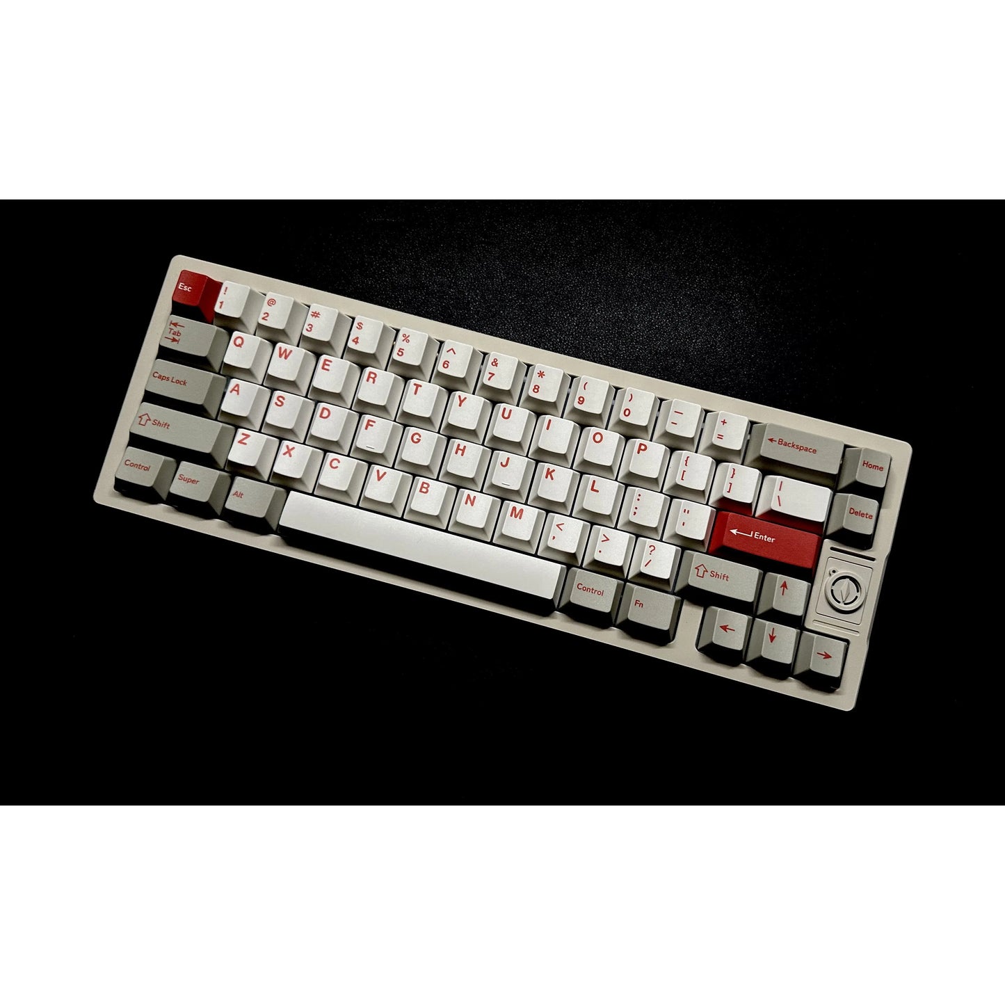 Keebox Shenpo DYE SUB PBT Red Alart Theme Cherry Profile Keycaps Light CapsLock For Mechanical Keyboard Hangul Korean Keycaps