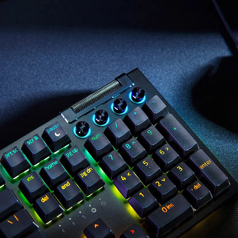 New Razer BlackWidow V4 Mechanical Gaming Keyboard With Chroma RGB 2-Side Underglow and Per-Key Lighting 6 Dedicated Macro Keys