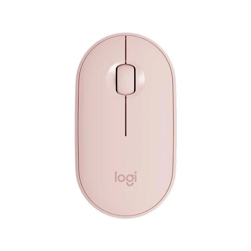 Logitech PEBBLE M350 Laptop Tablet Mouse Wireless Bluetooth Mouse Light and Thin Mute Office 2 in 1 Battery/USB Stock Mini Mouse