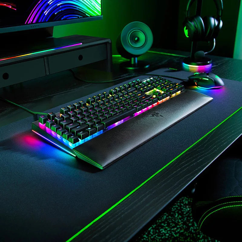 New Razer BlackWidow V4 Mechanical Gaming Keyboard With Chroma RGB 2-Side Underglow and Per-Key Lighting 6 Dedicated Macro Keys