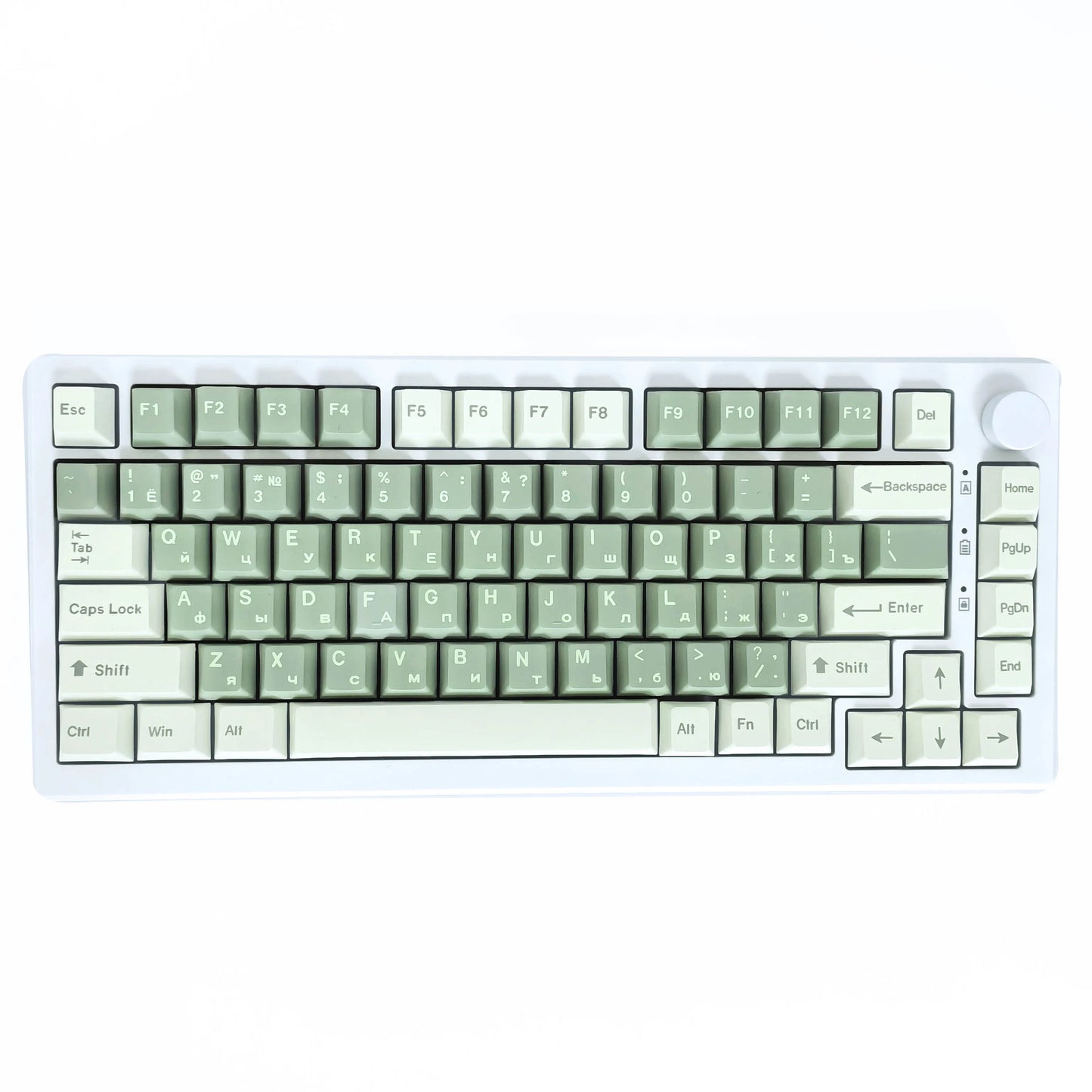 Russian Keycap Cute Translucent Cherry Mda Moa Pbt Pc For Mechanical Keyboard White Green Gray Eva-02 9009 Retro Russian Keycaps