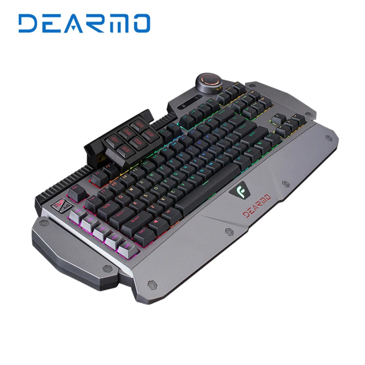 DEARMO F4 tastatur clavier RGB Ergonomic Multimedia Wired Mechanical Keyboard Gaming Keyboard