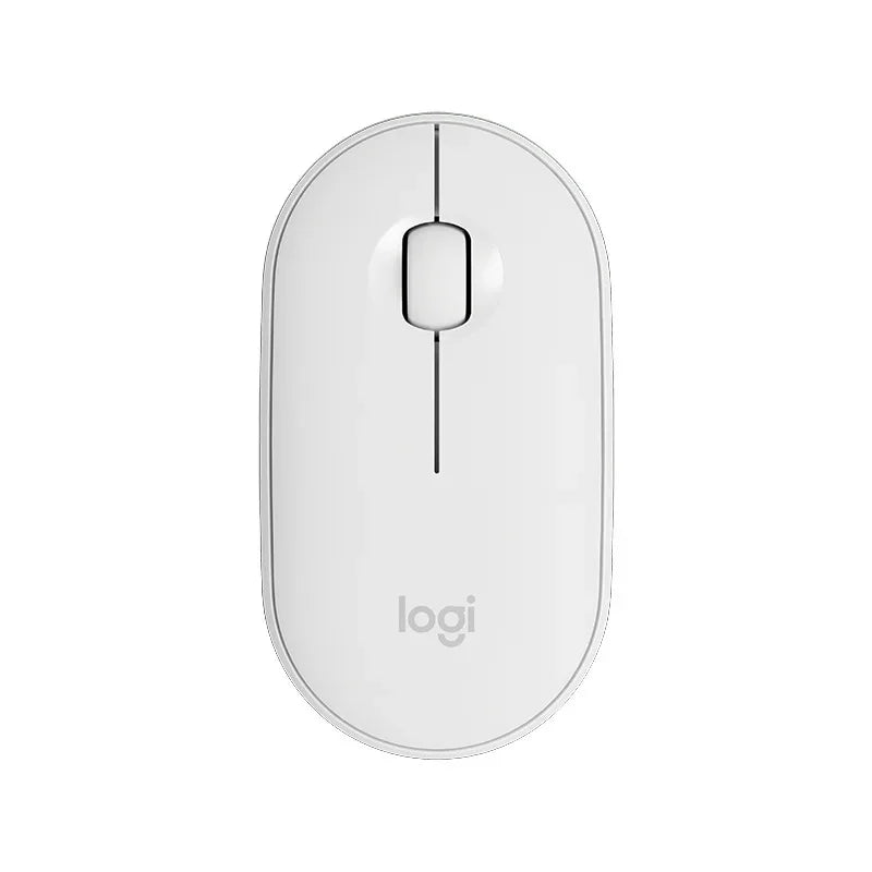 Logitech PEBBLE M350 Laptop Tablet Mouse Wireless Bluetooth Mouse Light and Thin Mute Office 2 in 1 Battery/USB Stock Mini Mouse