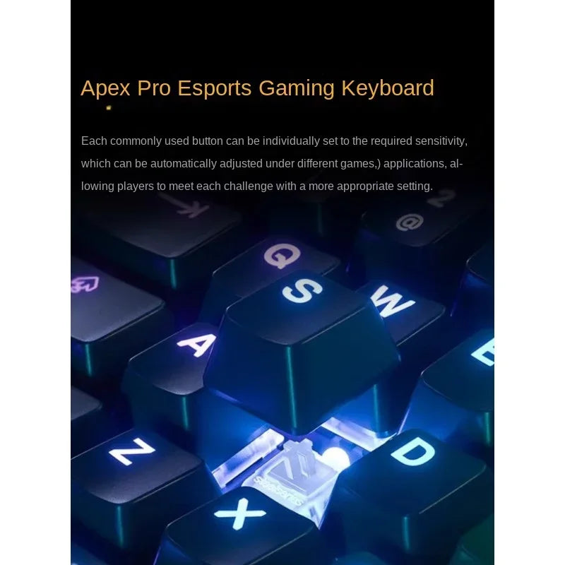 APEX Pro TKL/Mini Limited Edition Magnetic Axis Wired Mechanical Keyboard RGB OLED Metal Scroll Button E-sports Game Gifts